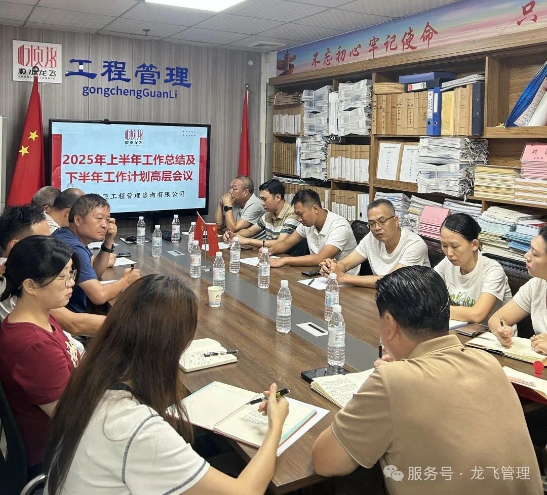 广东龙飞工程管理咨询有限公司2025年上半年工作总结及下半年工作计划高层管理会议
